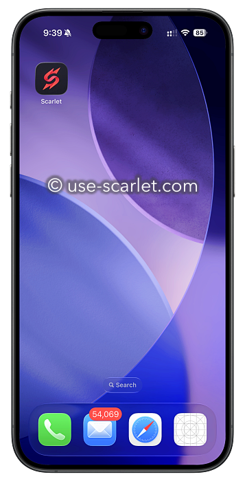 usescarlet app iphone